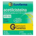 Acetilcisteína 600mg Com 1 Envelope Genérico Eurofarma