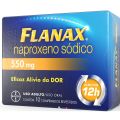 Analgésico Flanax 550mg com 10 Comprimidos Bayer