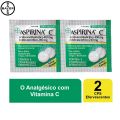 Aspirina C 400mg + 240mg 2 Comprimidos Efervescentes Sabor Limão