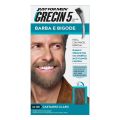 Grecin Just For Men Color Gel Tonalizante Gel Barba e Bigode Cor Castanho Claro