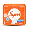 Absorvente Sym Total Protect Cobertura Seca Com Abas 8 Unidades