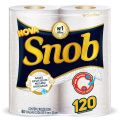 Toalha De Papel Snob Branca Com 2 Rolos