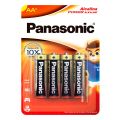 Pilha Panasonic Power Alkaline Tamanho Pequeno AA Com 4