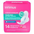 Absorvente Intimus Ultrafino Antibacteriano Com Abas 14 unidades