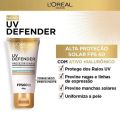Protetor Solar Facial L'Oréal UV Defender Antifotoenvelhecimento Cor Clara FPS60 40g