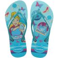 Sandália Havaianas Kids Slim Princesas Azul 31/32