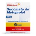 Succinato de Metoprolol 25mg com 30 Comprimidos Revestidos Genérico Pharlab