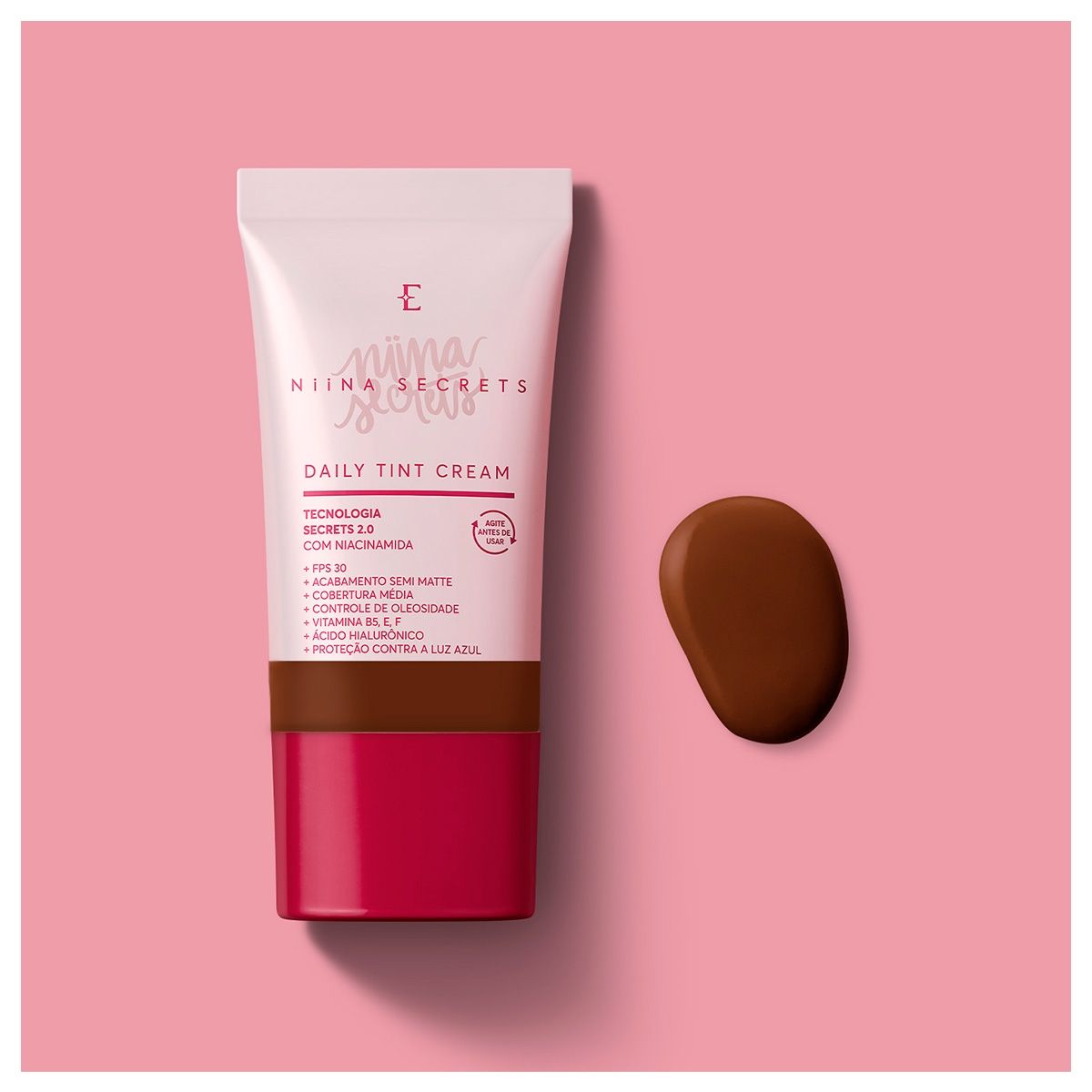 Base Líquida Daily Tint Cream Niina Secrets Cor 100 25ml Eudora