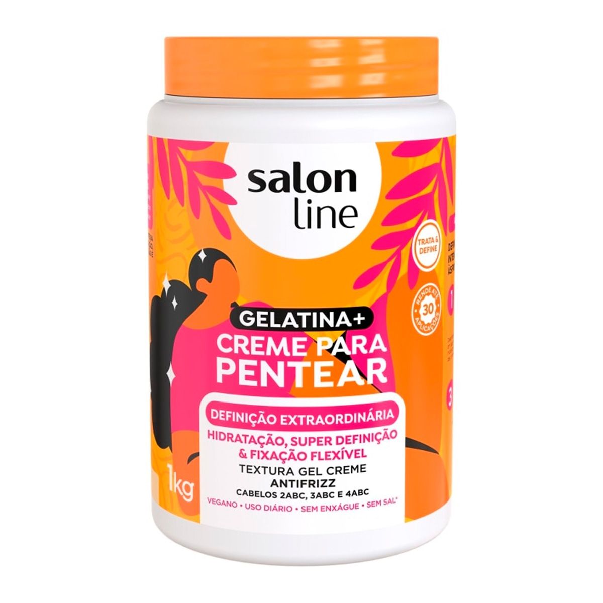Creme Para Pentear Definição Extraordinária Com 1kg Salon Line ...