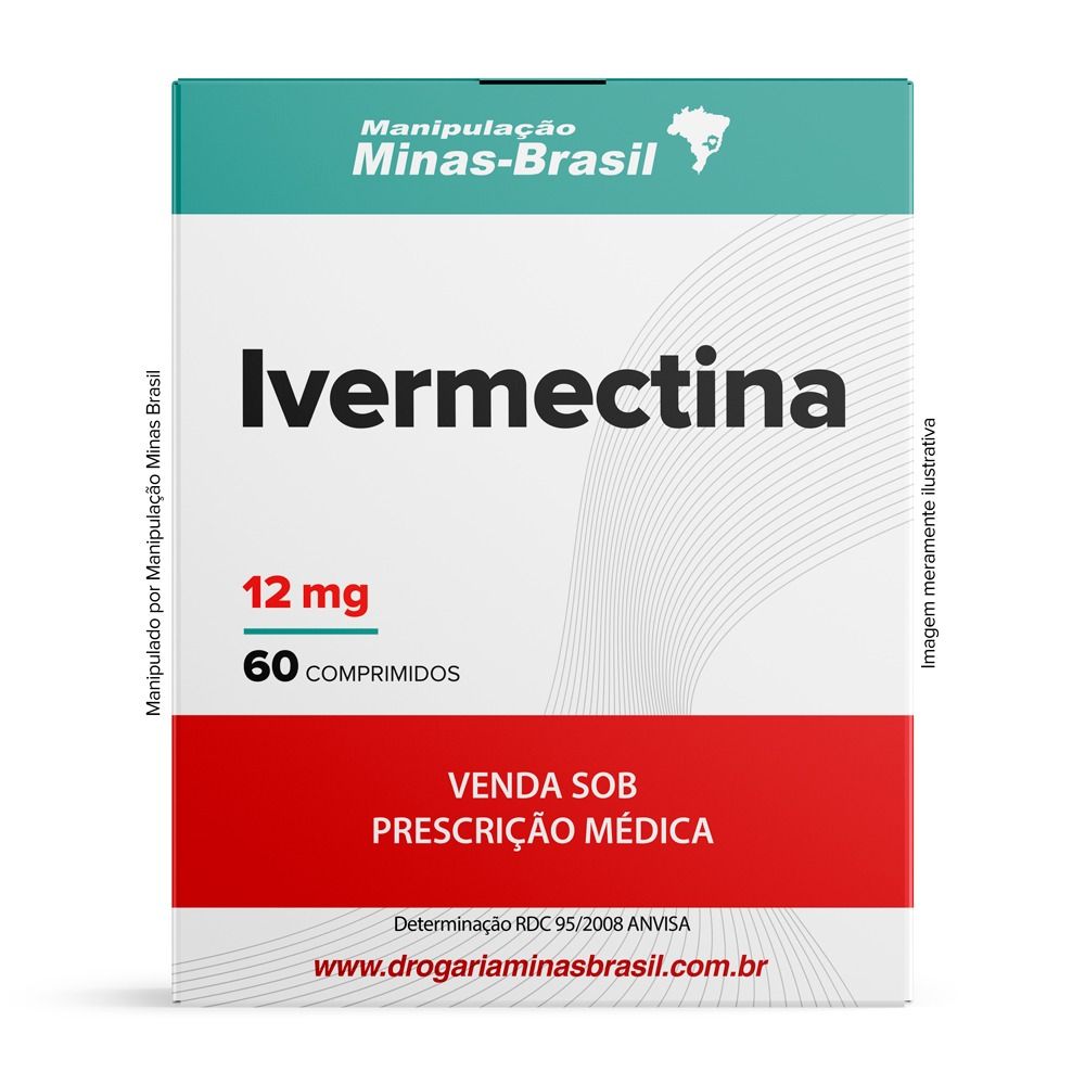 Ivermectina 12Mg Com 60 Comprimidos - Drogaria Minas-Brasil