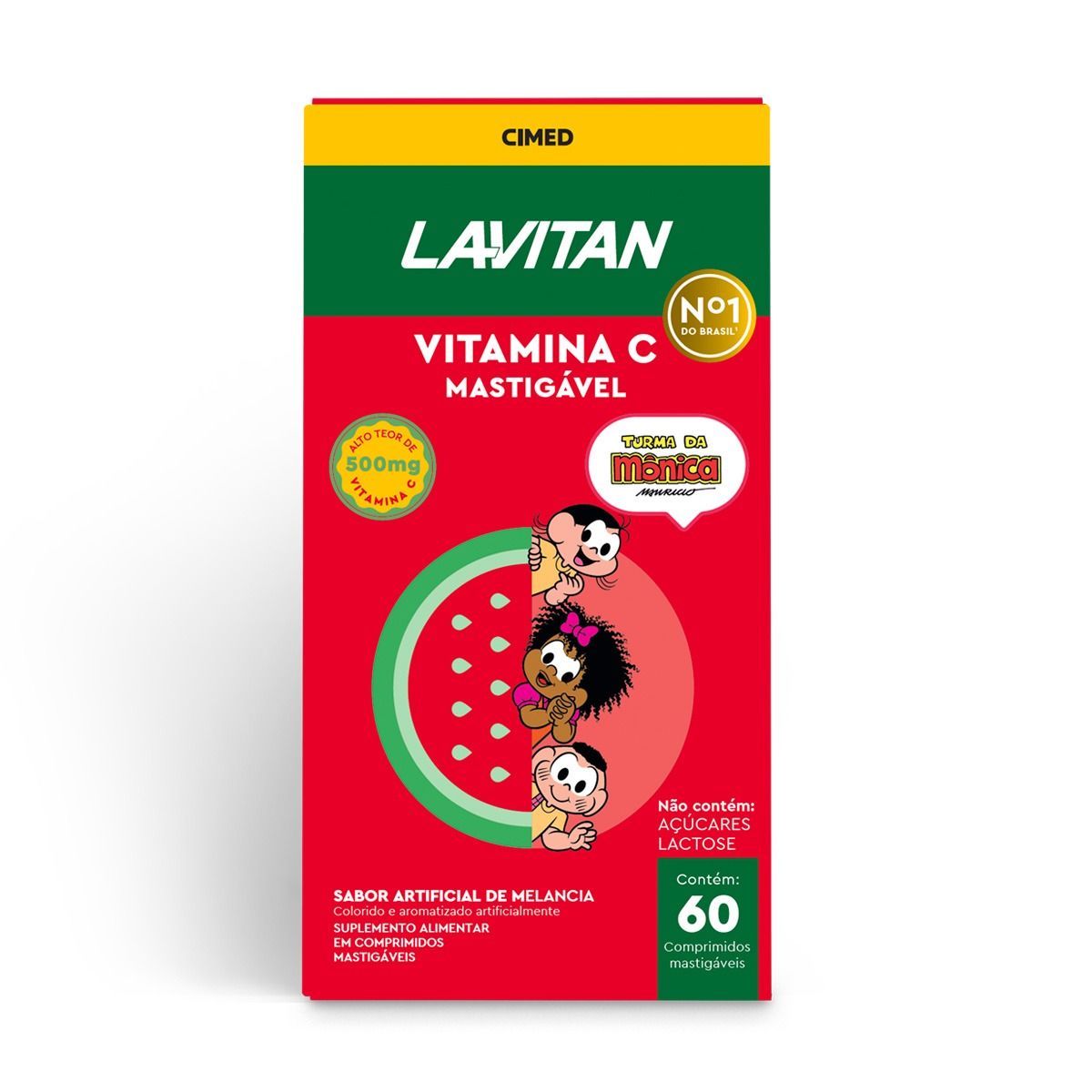 LAVITAN INFANTIL VITAMINA COM 60 COMPRIMIDOS MASTIGÁVEIS MELANCIA