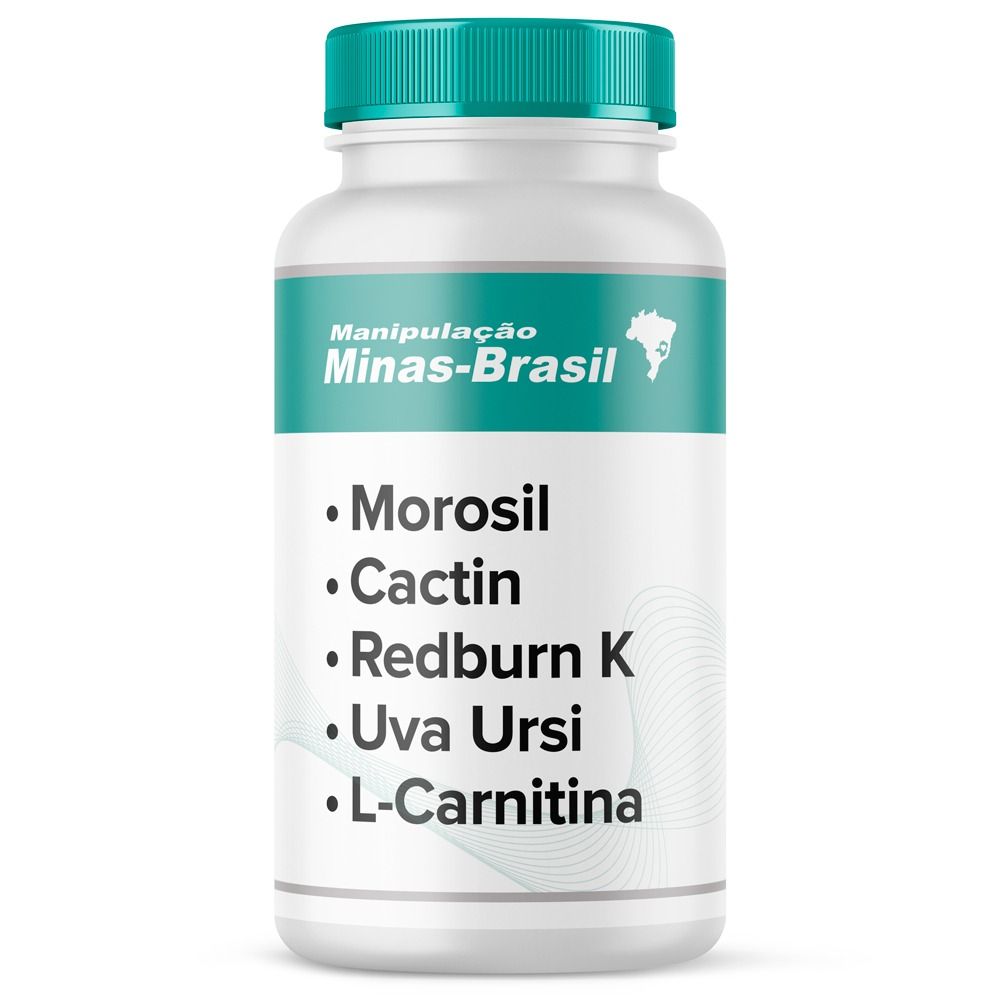 morosil l carnitina Morosil Uva Ursi Redburn K para Queima Gordura e Retenção De Líquidos 60  Cápsulas