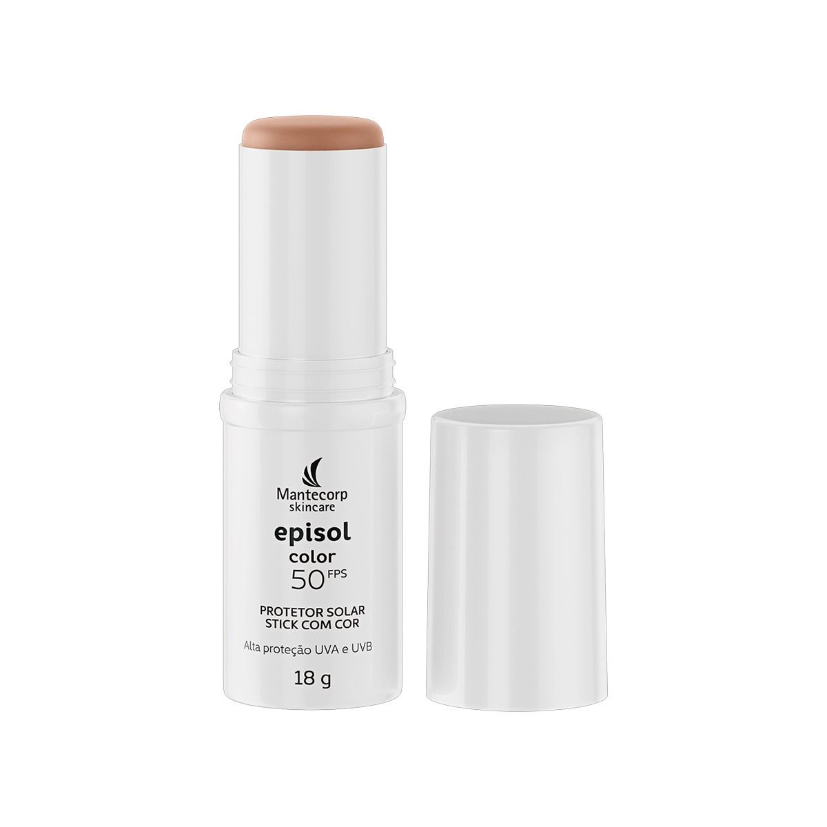 Protetor Solar Facial Episol Color Stick Fps50 18g Médio Mantecorp Skincare