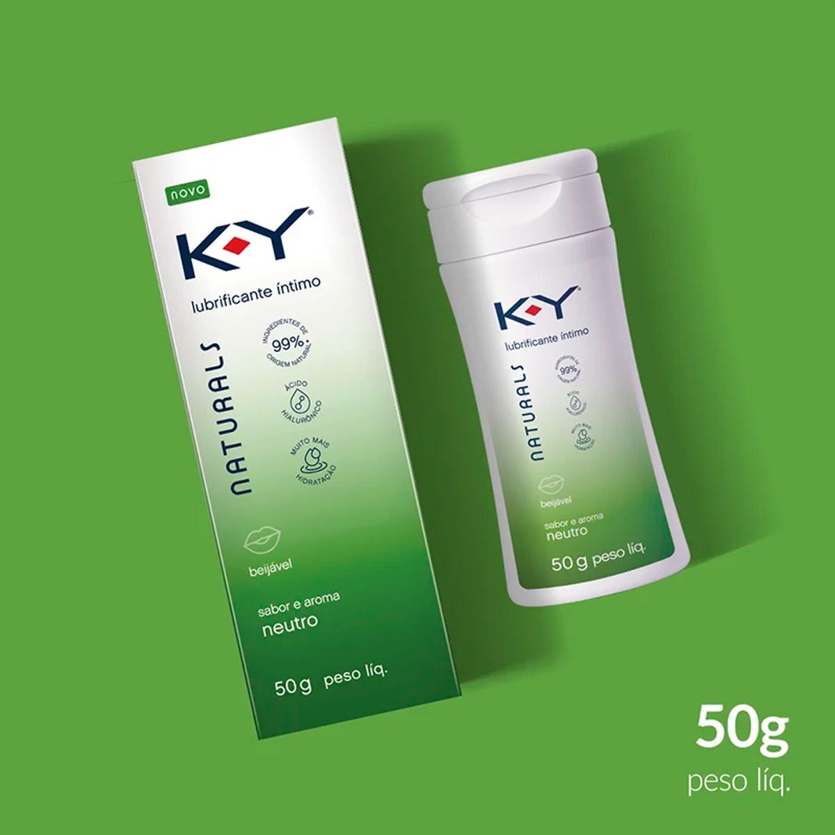 Lubrificante Íntimo Ky Naturals Neutro 50g - Drogaria Minas-Brasil