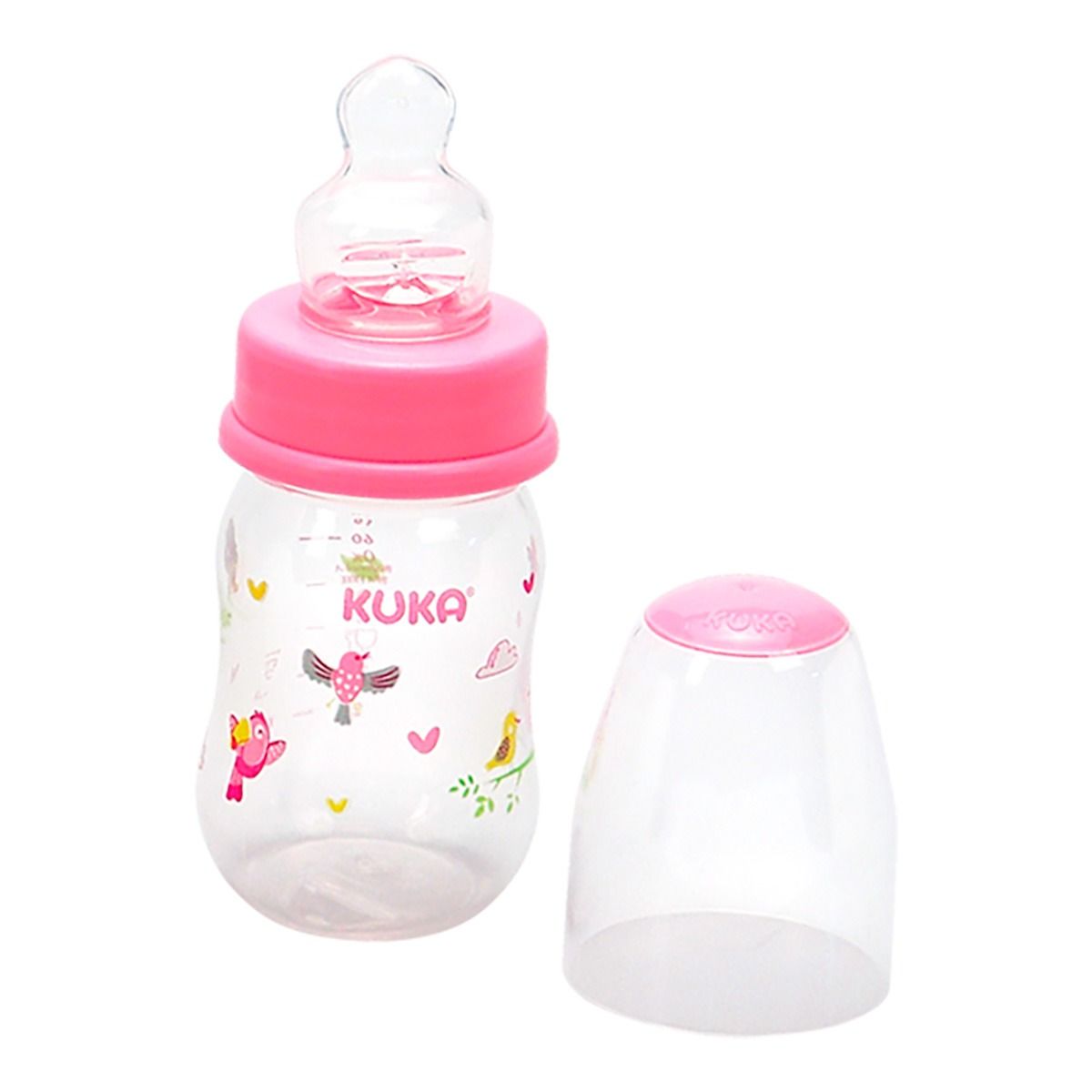 Mamadeira Natural Color Orto Nº1 Rosa 70ml Kuka