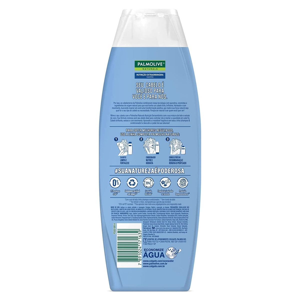 Shampoo Nutrição Extraordinária Leite e Extrato de Coco 350ml Palmolive