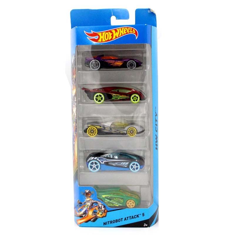 Carrinhos Hot Wheels Pack Com 5 Unidades Sortidos Mattel