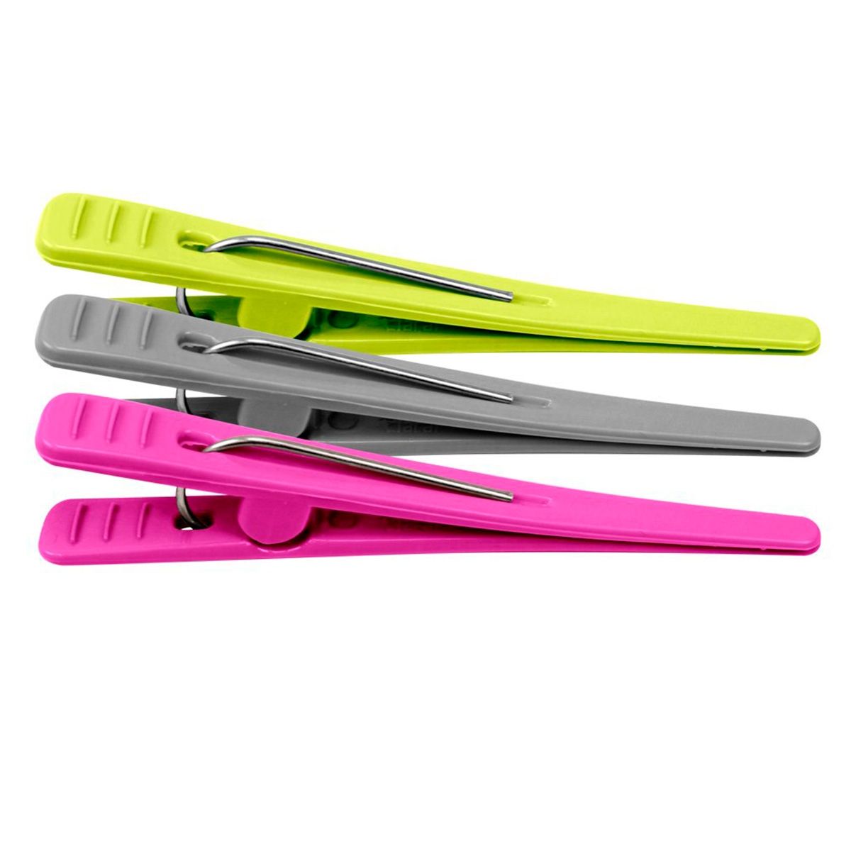 Clips de Plástico Com 12 Unidades Cores Variadas Ref.: 96