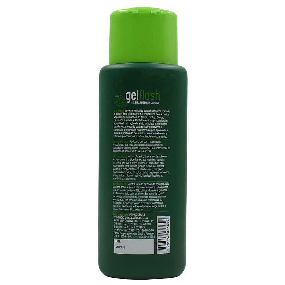 Gel para Massagem Corporal 200g  Gel Flash