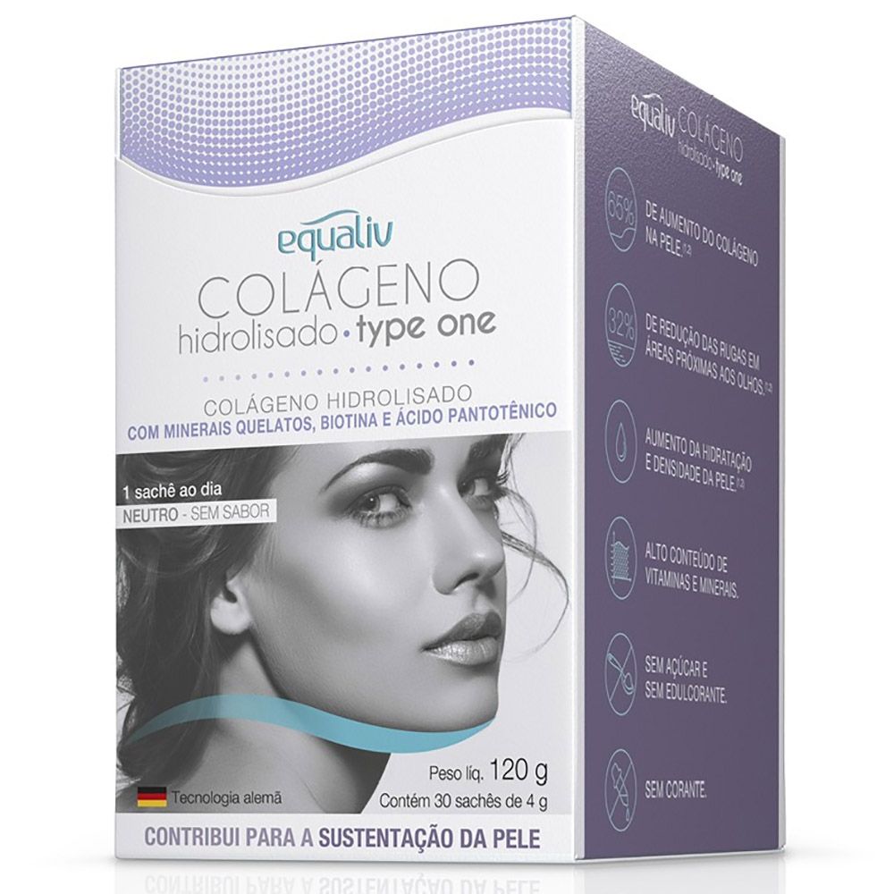 Colágeno Hidrolisado Equaliv Type One 30 Sachês