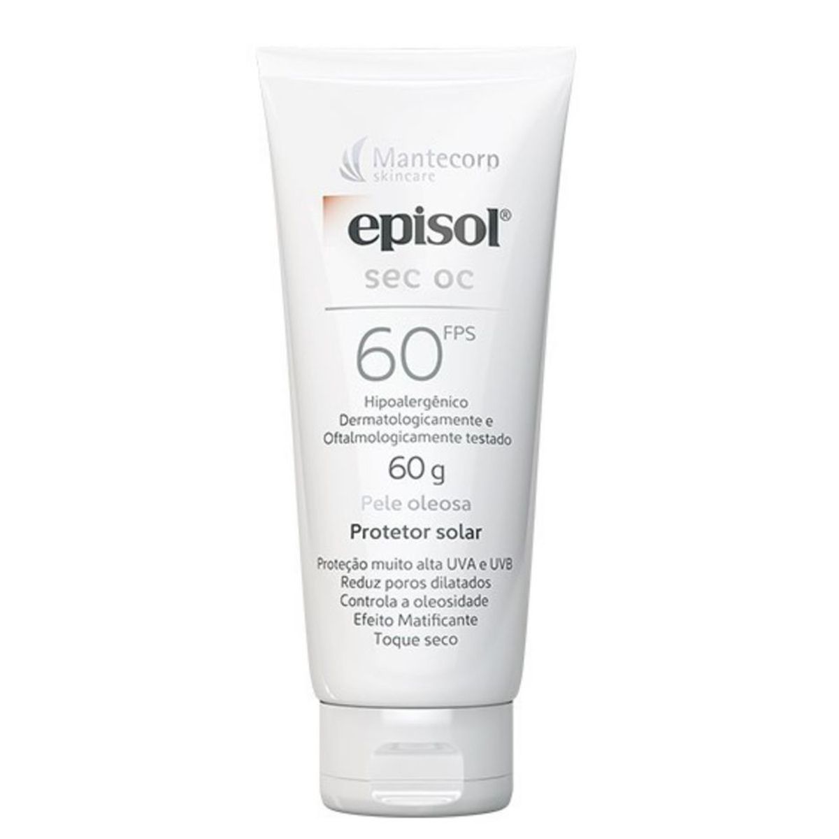 Protetor Solar Facial Episol Sec Oc FPS 60 60g Mantecorp Skincare