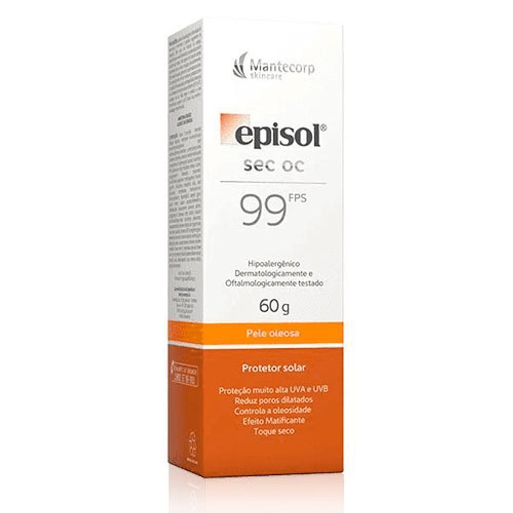 Protetor Solar Facial Episol Sec Oc FPS 99 60g Mantecorp Skincare