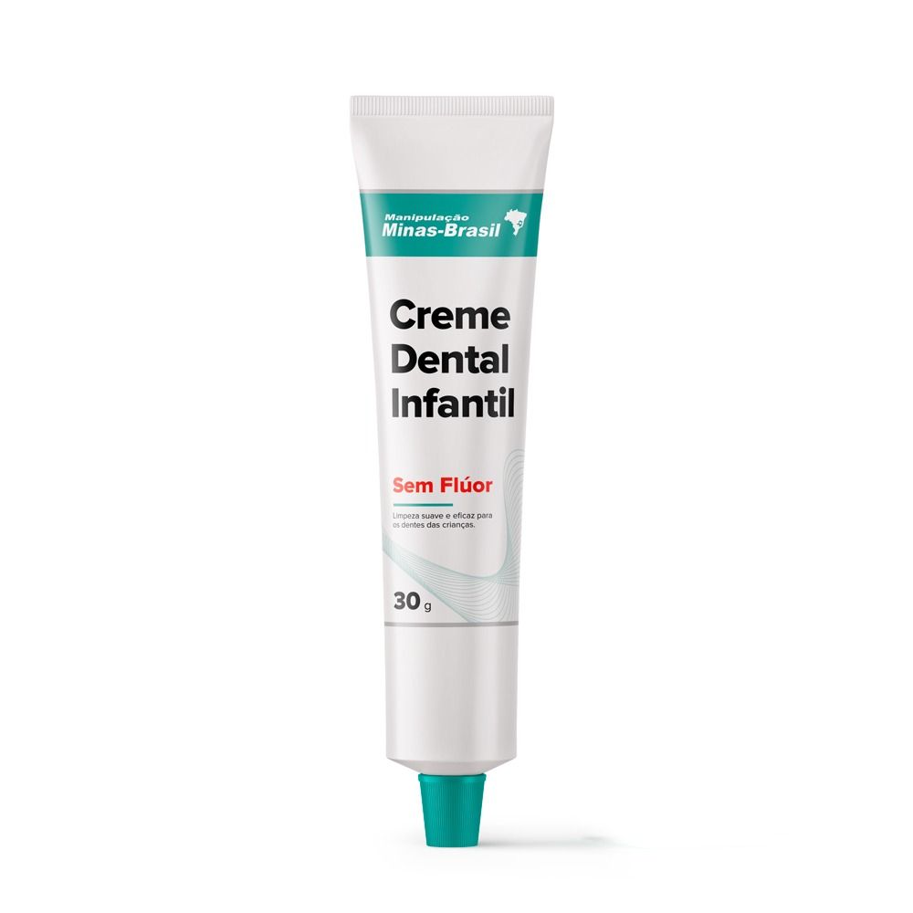 Creme Dental Infantil Sem Flúor Sabor Morango 30g