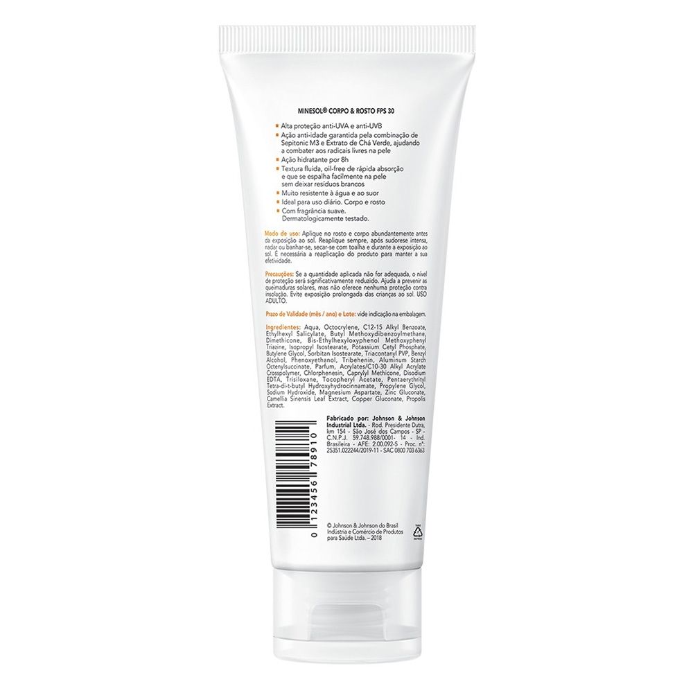 Protetor Solar Neostrata Minesol Fps30 Corpo e Rosto 120Ml