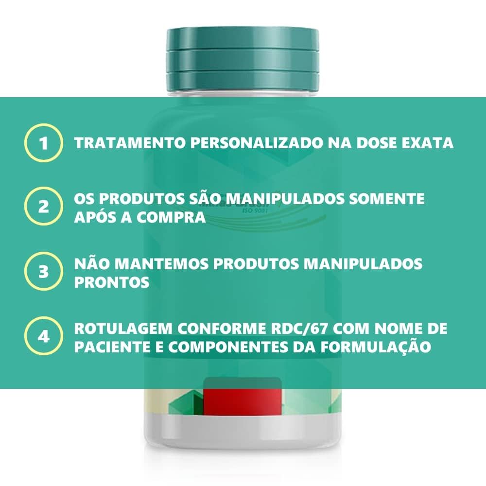 Hidrocortisona Base (Cortisol) 5mg 30 Cápsulas