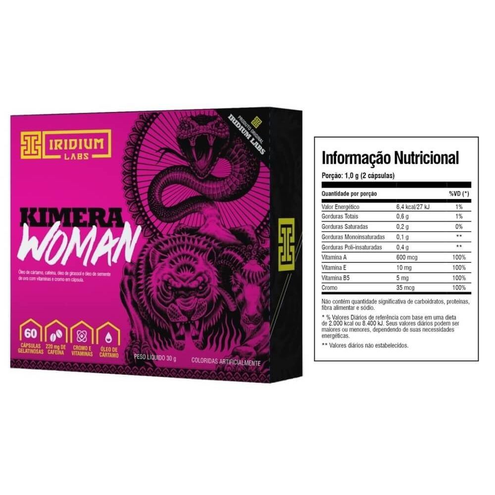 Kimera Woman Iridium Labs Com 60 Cápsulas Drogaria Minas-Brasil