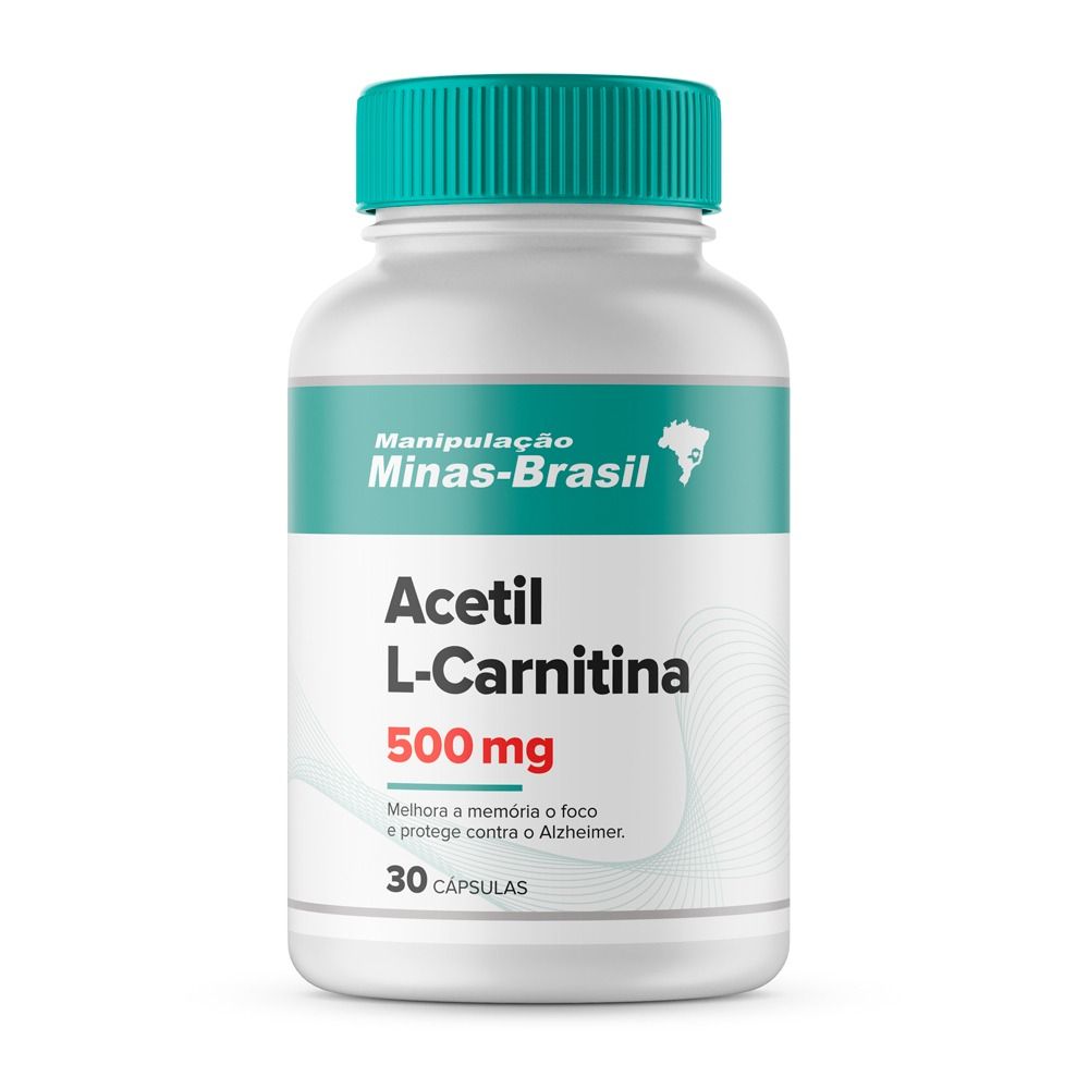 Acetil L- Carnitina 500 mg 30 Cpsulas - Drogaria Minas-Brasil Acetil L- Carnitina 500 mg 30 Cpsulas - Drogaria Minas-Brasil