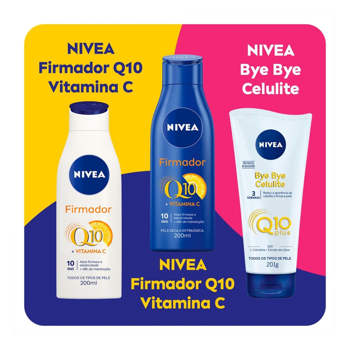 Creme Hidratante Corporal Nivea Firmador Q10 200Ml