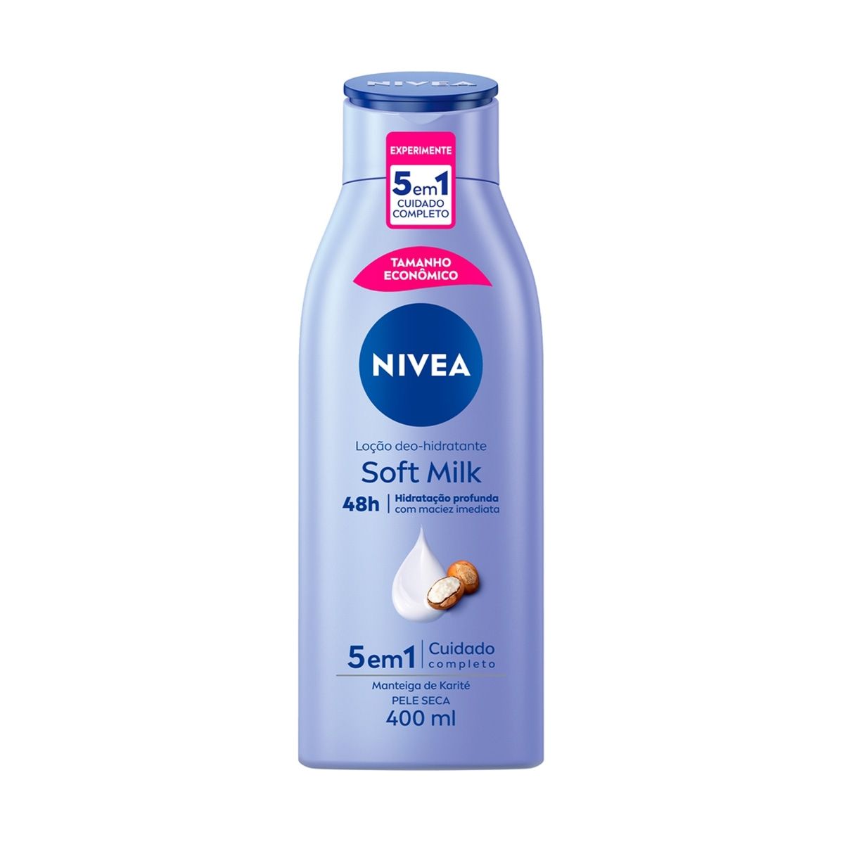 Creme Hidratante Corporal Nivea Soft Milk Pele Seca 400 ML