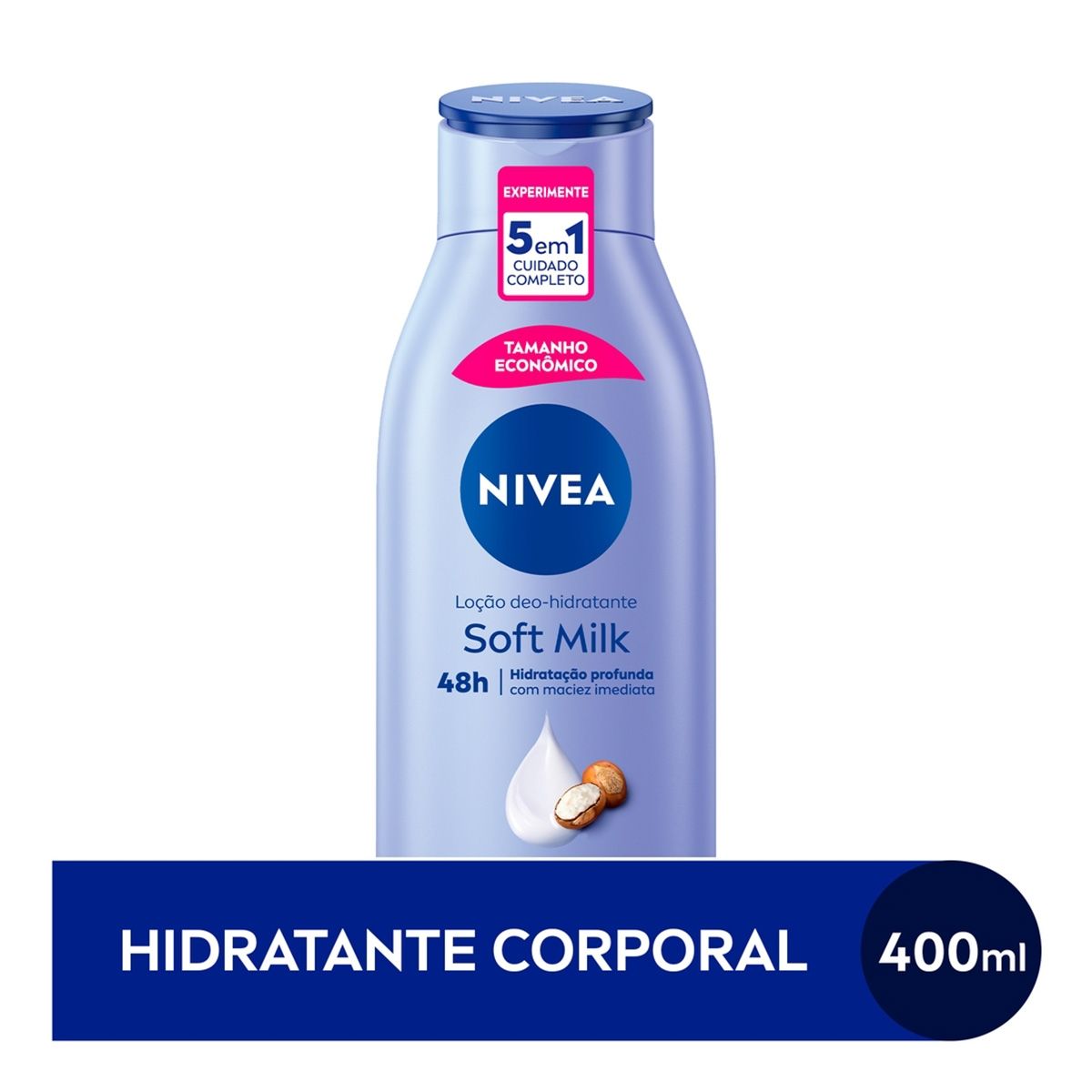 Creme Hidratante Corporal Nivea Soft Milk Pele Seca 400 ML