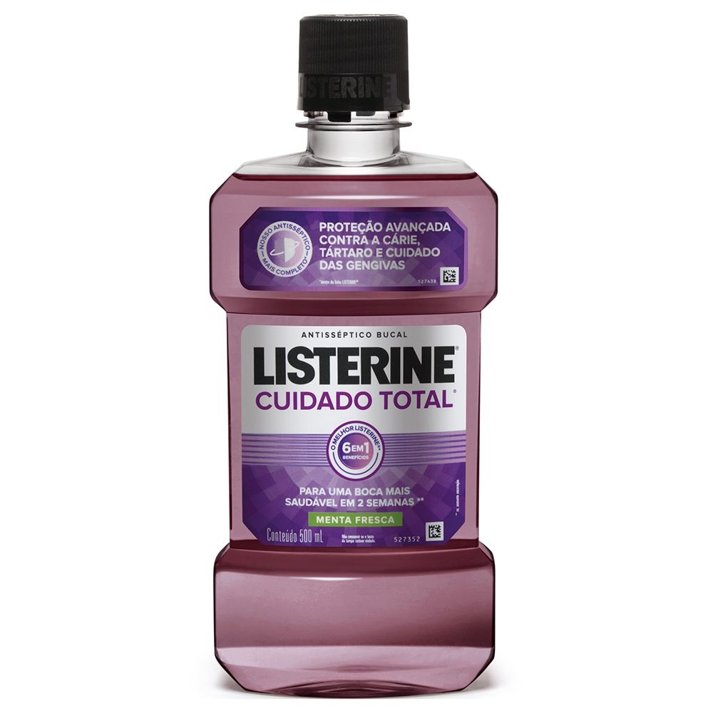 Antisséptico Bucal Listerine Cuidado Total 500Ml
