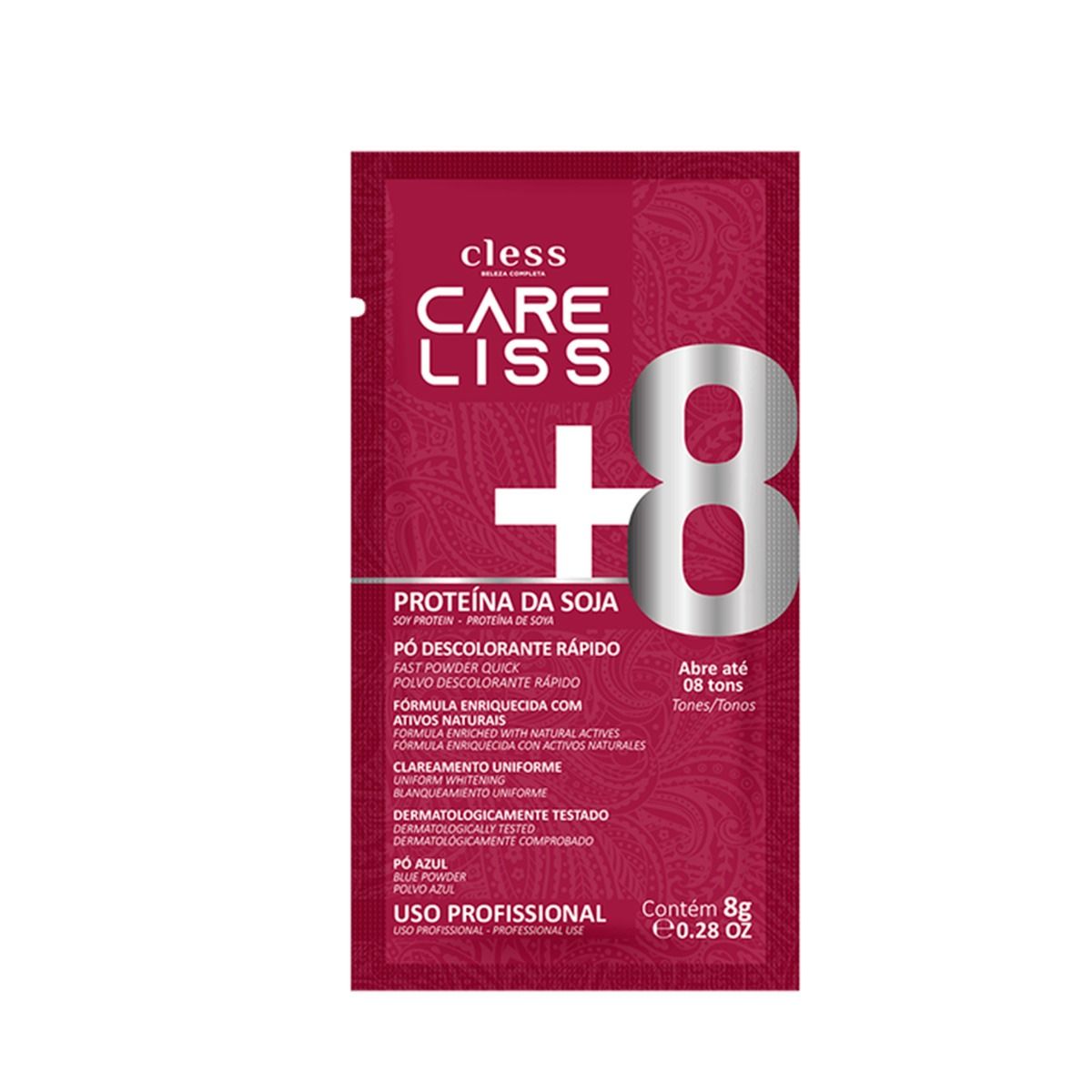 Pó Descolorante Care Liss Proteínas De Soja 8G
