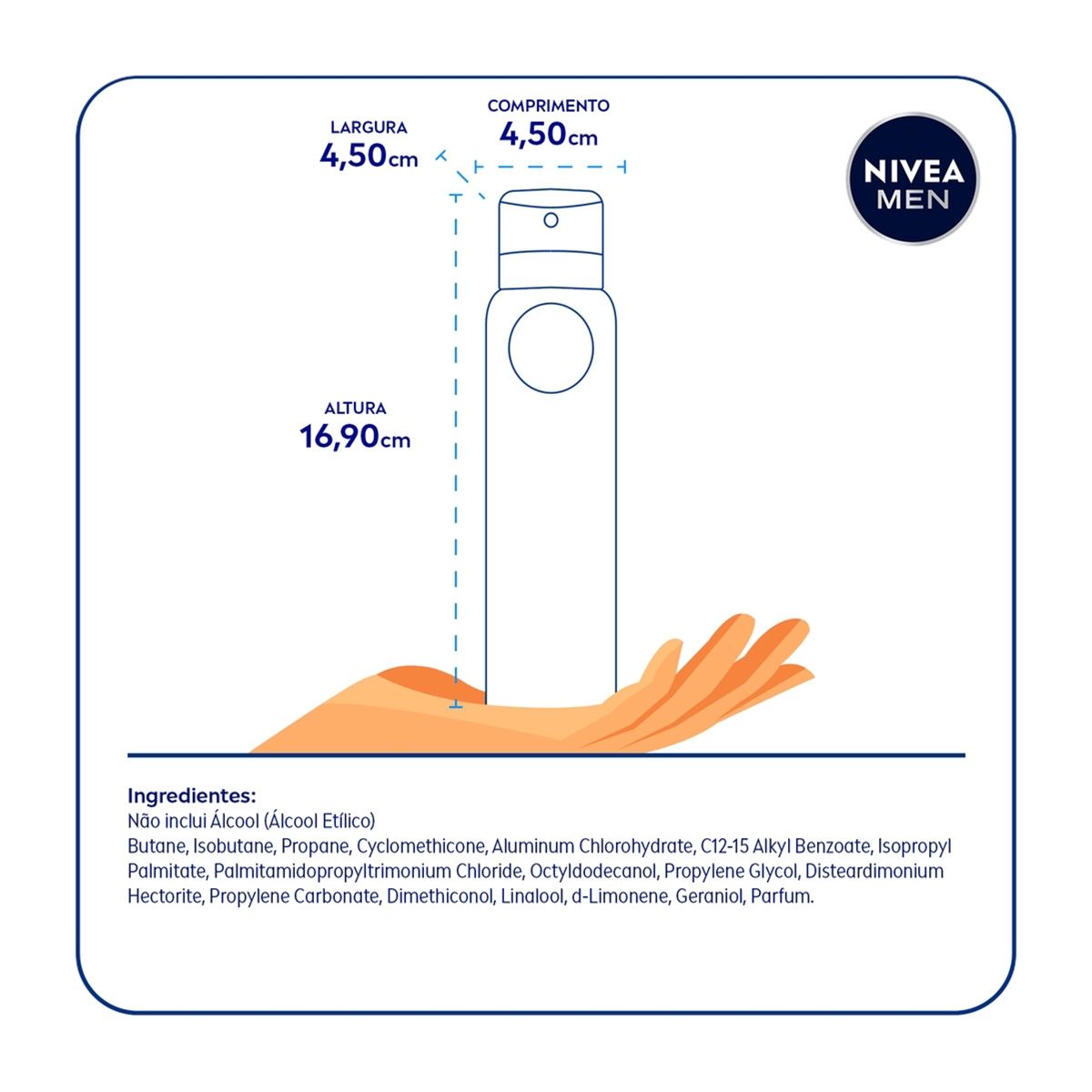 Desodorante Aerosol Nivea For Men Invisible for Black e White 150ml