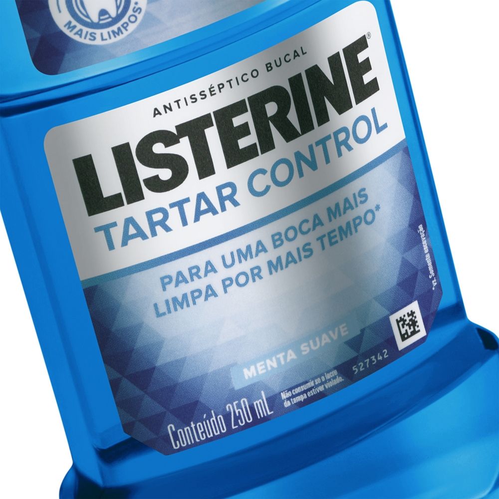 Enxaguante Bucal Listerine Tartar Control Menta Suave 250ml