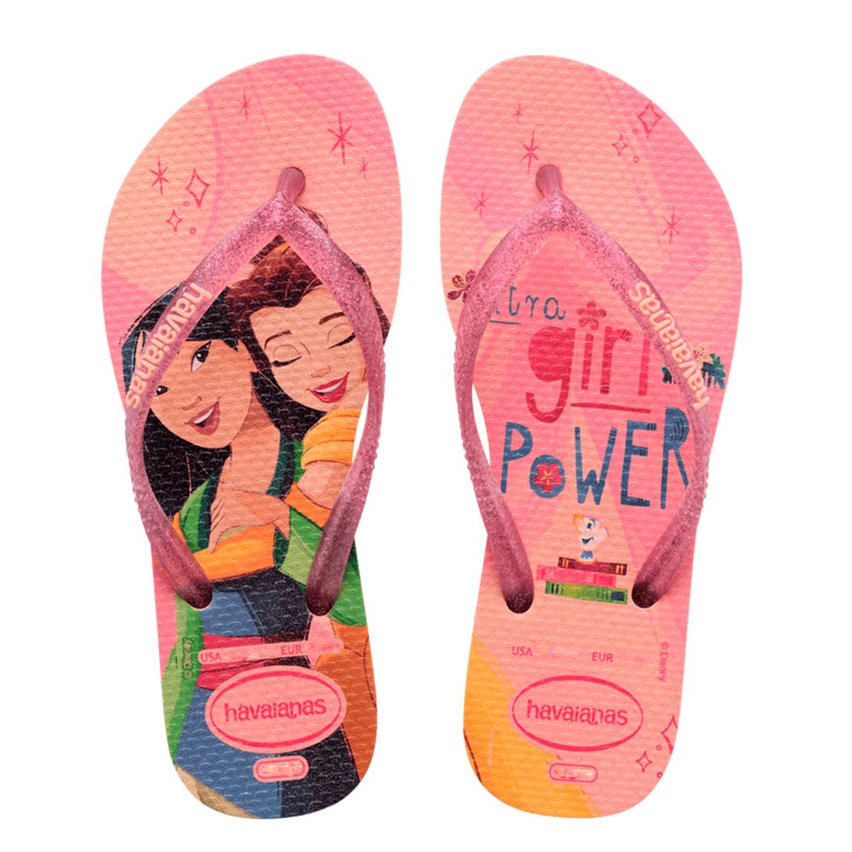 Chinelo Havaianas Kids Slim Princess Rosa Ballet 27/28 Drogaria