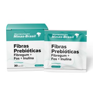 Fibras Prebióticas Fibregum Fos e Inulina 30 Sachês Sabor Uva