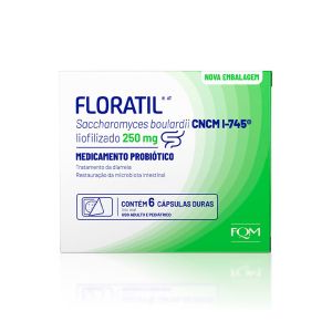 Probiótico Floratil 250mg Com 6 Cápsulas