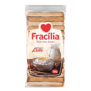 Biscoito Palito Leite Com 250G Fracília