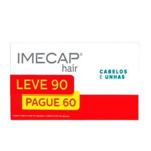 Imecap Hair Cabelos e Unhas Kit Leve 90 Pague 60 Cápsulas Farmoquímica