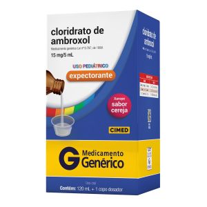Cloridrato de Ambroxol 3mg Xarope Pediátrico 120ml Genérico Cimed