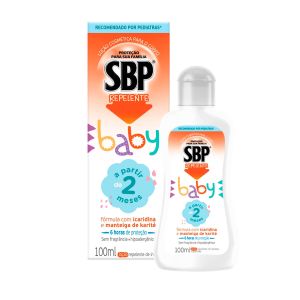 Repelente Infantil SBP Baby Sem Fragrância Loção Corporal Com 100ml