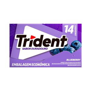 Trident Sabor Duradouro Blueberry Com 14 Unidades