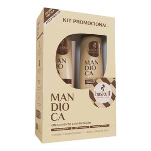Kit Shampoo 500ml + Condicionador 500ml Mandioca Haskell