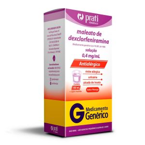 Maleato de Dexclorfeniramina 0,4mg/ml Com 100ml Genérico Prati Donaduzzi
