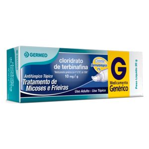 Cloridrato de Terbinafina 10mg/g Pomada 20g Genérico Germed