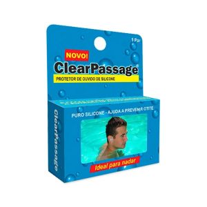 Protetor De Ouvido De Silicone Adulto Com 1 Par ClearPassage